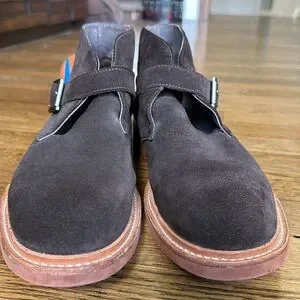 Kenneth Cole Men’s Best of Chuck Suede Ankle Strap Buckle Chukka, Chocolate, 11 Kenneth Cole Chukka main image 3